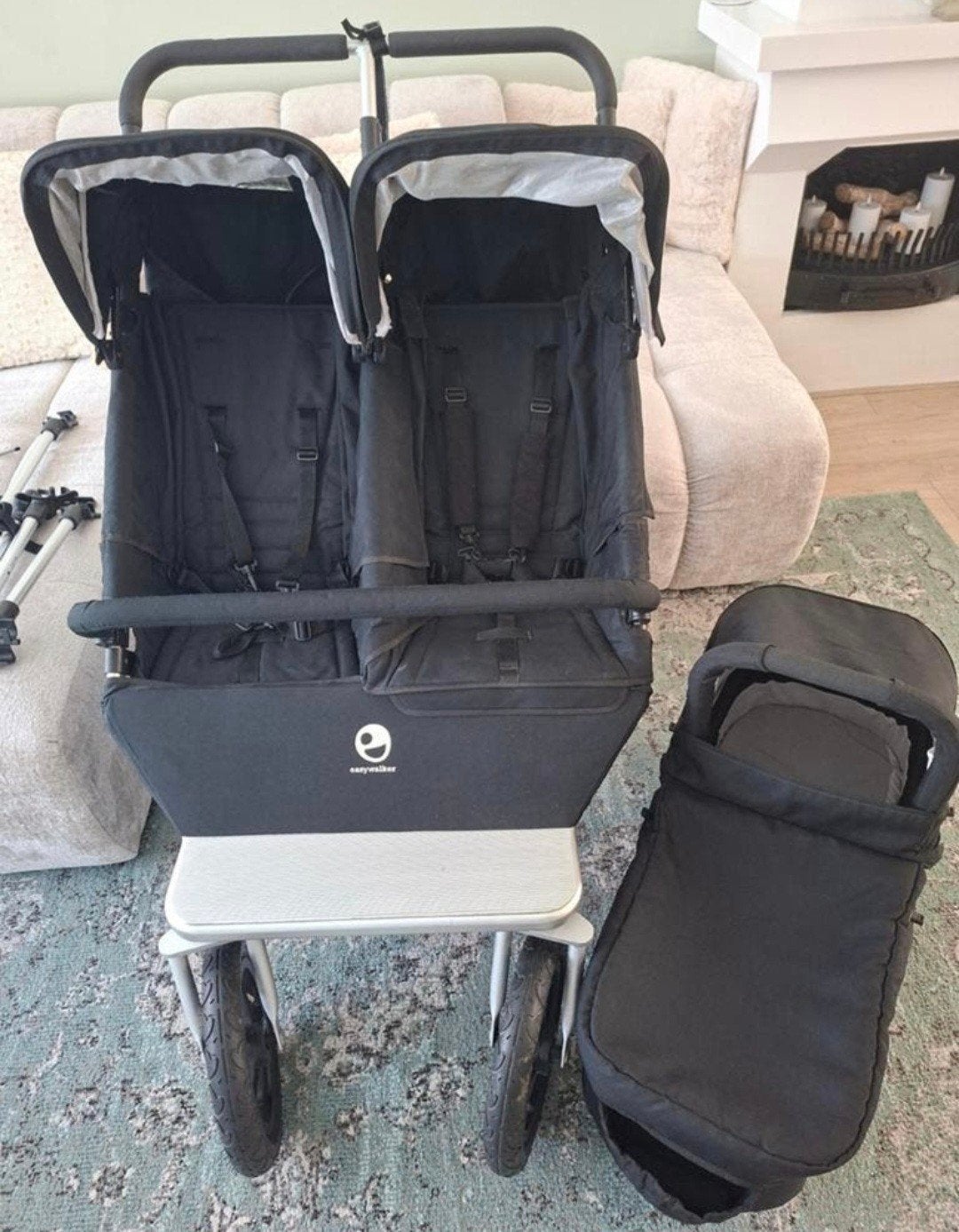 Easywalker kinderwagen twee zitplaatsen, Ophalen of Verzenden, Zo goed als nieuw, Kinderwagen of Buggy