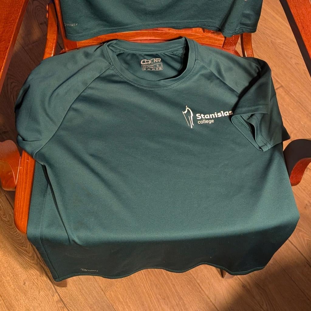 Stanislas College Gymshirt - Maat S, Ophalen of Verzenden, Gedragen, Groen, Maat 46 (S) of kleiner
