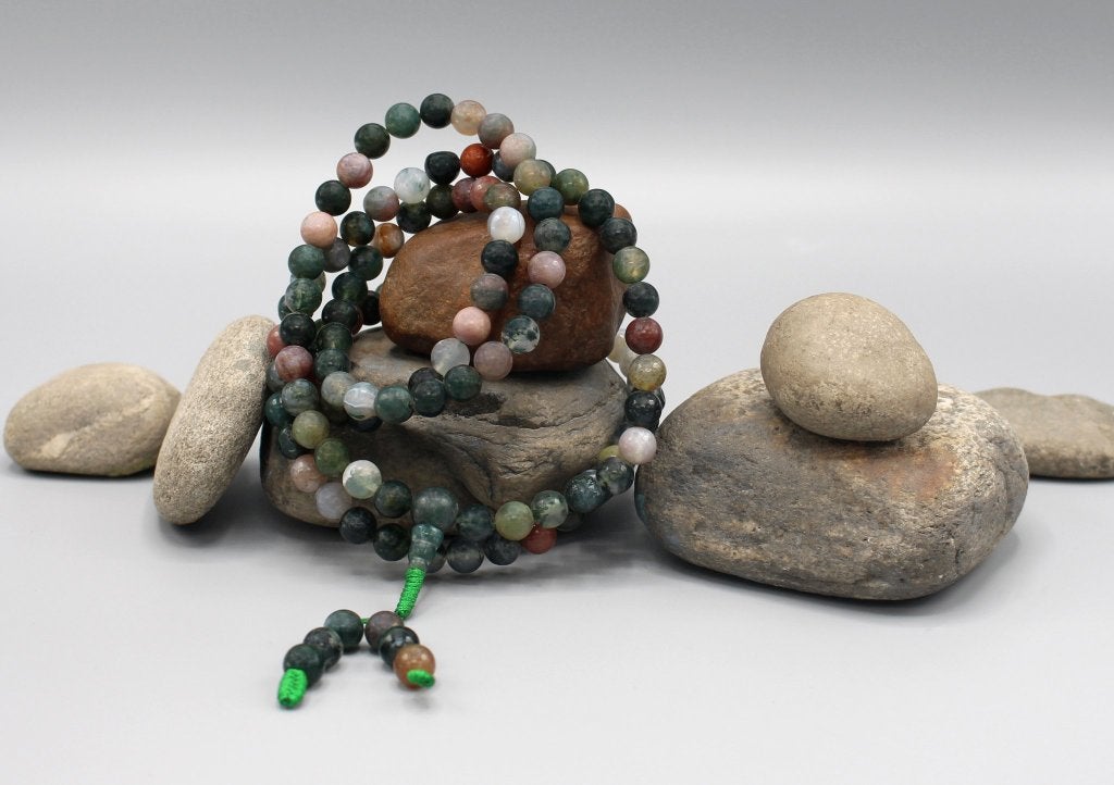 Tibetaanse jade gebedsmala, Overige materialen, Verzenden, Nieuw, Nepalhandwerk.nl