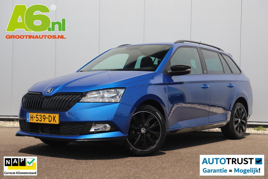 Skoda Fabia Combi 1.0 TSI Monte Carlo 95PK Trekhaak 16 inch, Auto's, Skoda, Voorwielaandrijving, Stof, Gebruikt, Blauw
