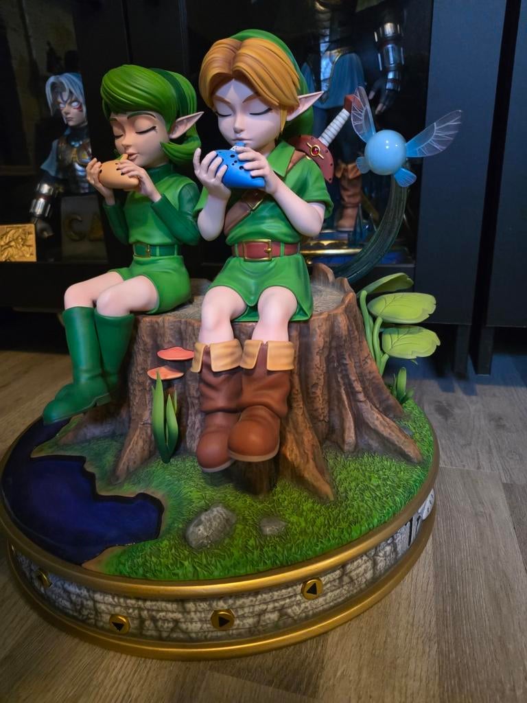 Zelda Kintsukuroi Creations Link & Saria Diorama Statue, Ophalen, Zo goed als nieuw
