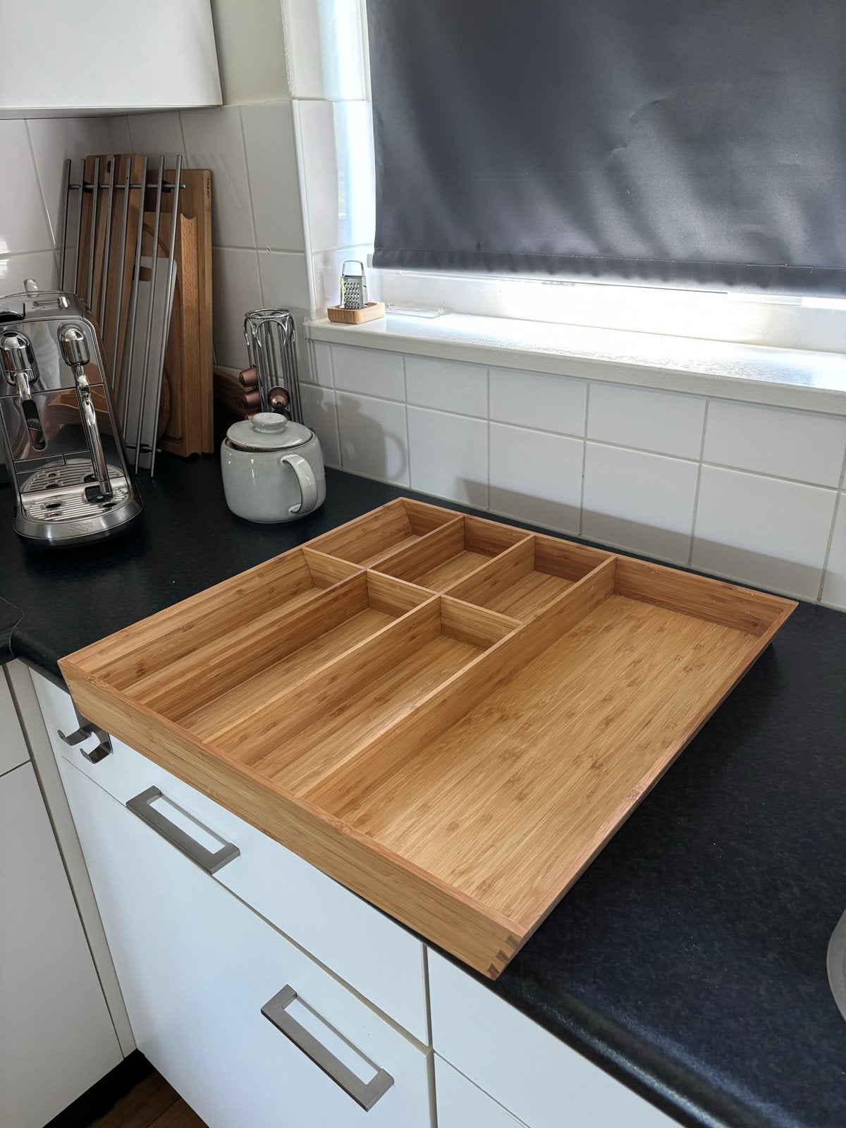 Bamboe bestekbak IKEA, Ophalen, Hout, Overige typen, Gebruikt