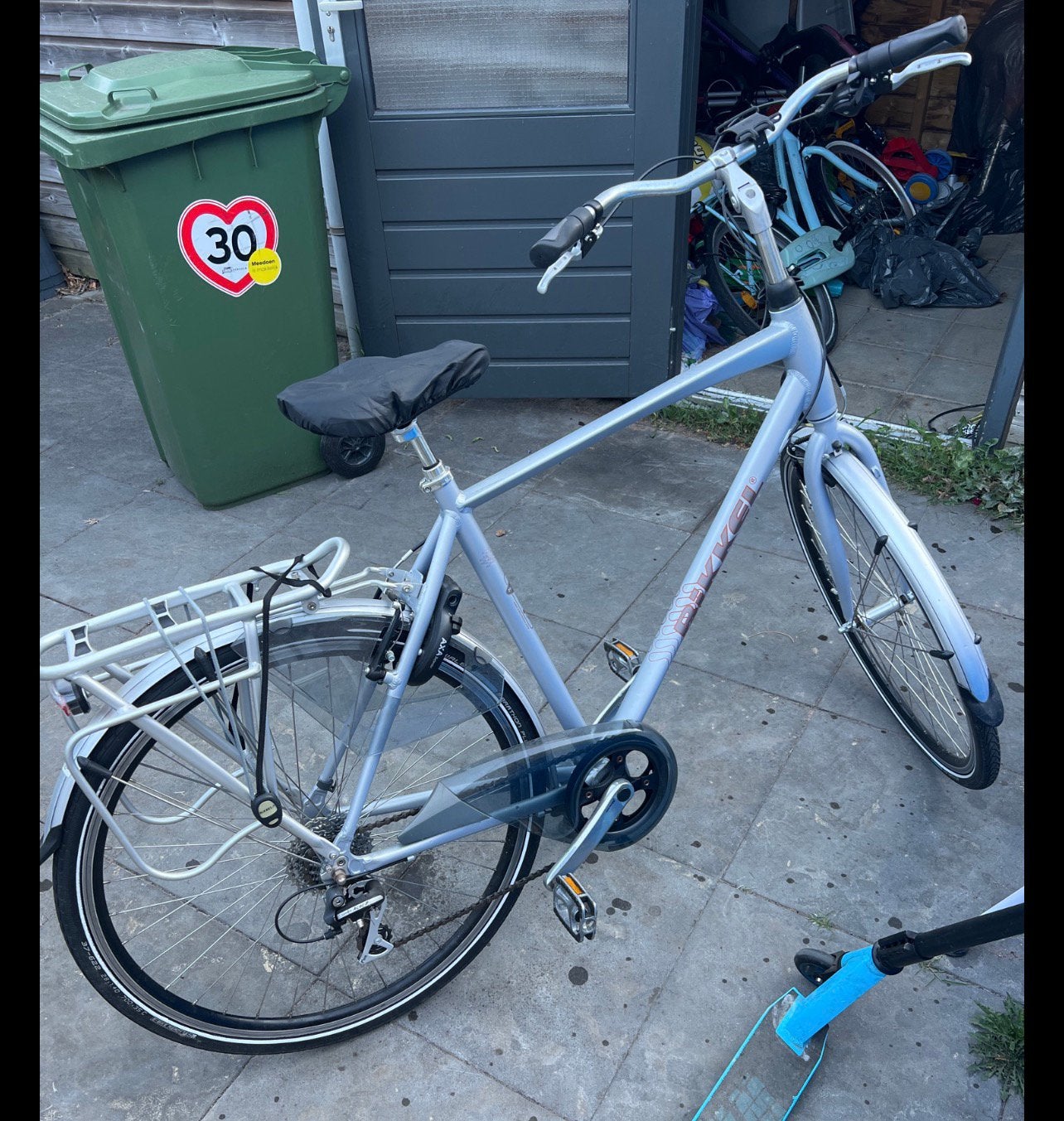 Bikkel herenfiets 28 inch – Schwalbe Marathon Plus, Minder dan 10 versnellingen, Zo goed als nieuw, 57 tot 61 cm, Ophalen