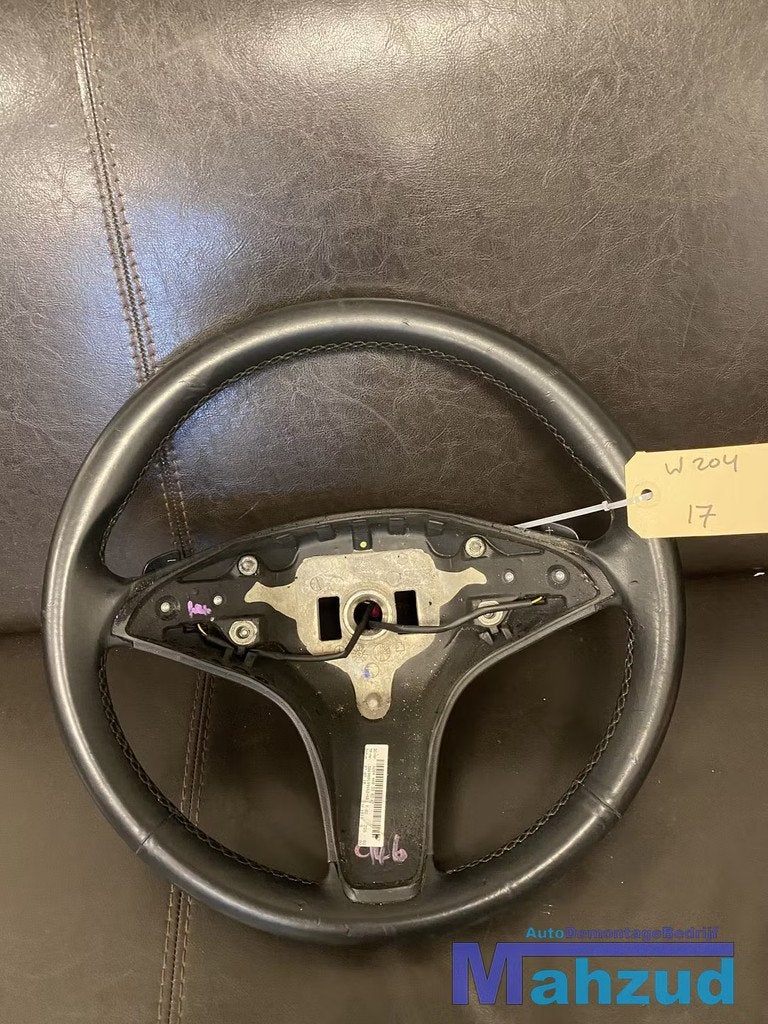 MERCEDES W203 C klasse LEER Stuurwiel stuur met flipper, Gebruikt, Mercedes-Benz AG, Mercedes-Benz, Ophalen of Verzenden
