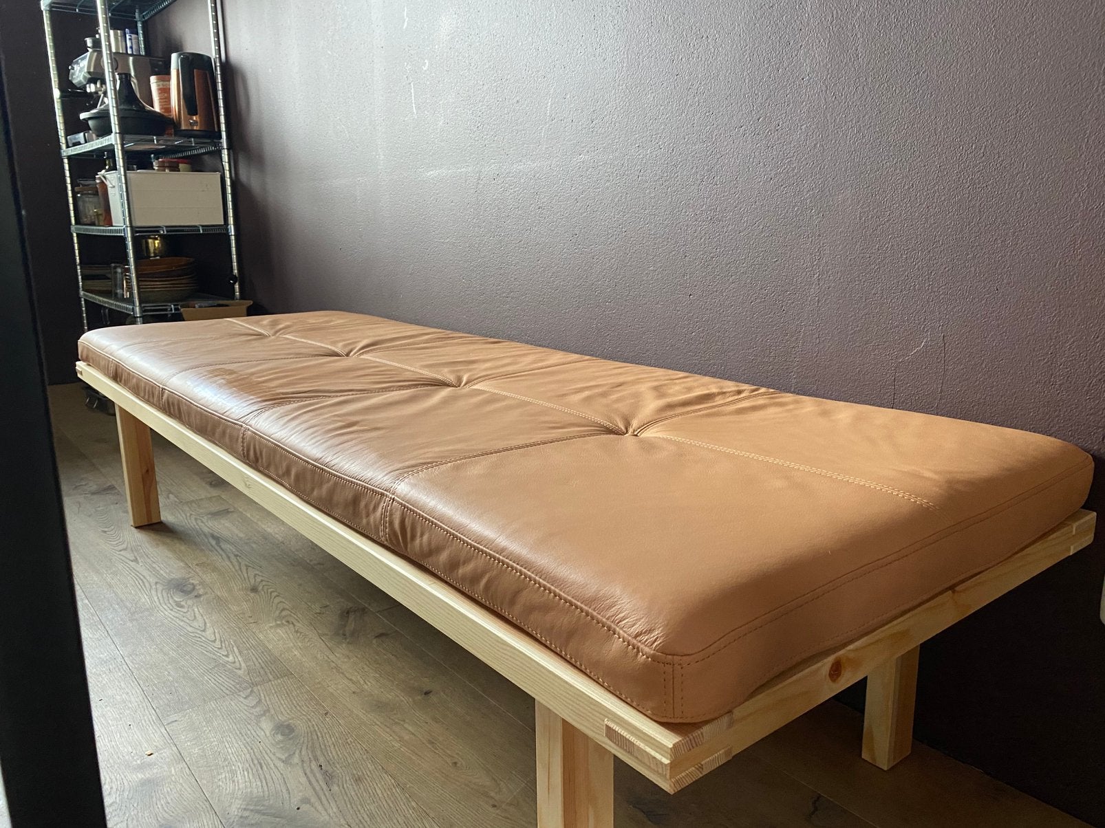 Daybed Bankje Bank met leren kussen Ikea stockholm 2025, Ophalen, Overige maten, Minder dan 75 cm, 150 tot 200 cm
