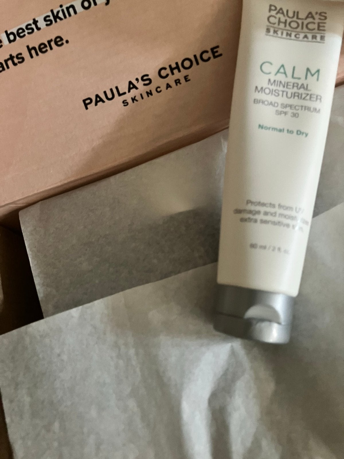 Paula’s Choice CALM Mineral Moisturizer SPF30 normal to dry, Ophalen of Verzenden, Nieuw, Gehele gezicht