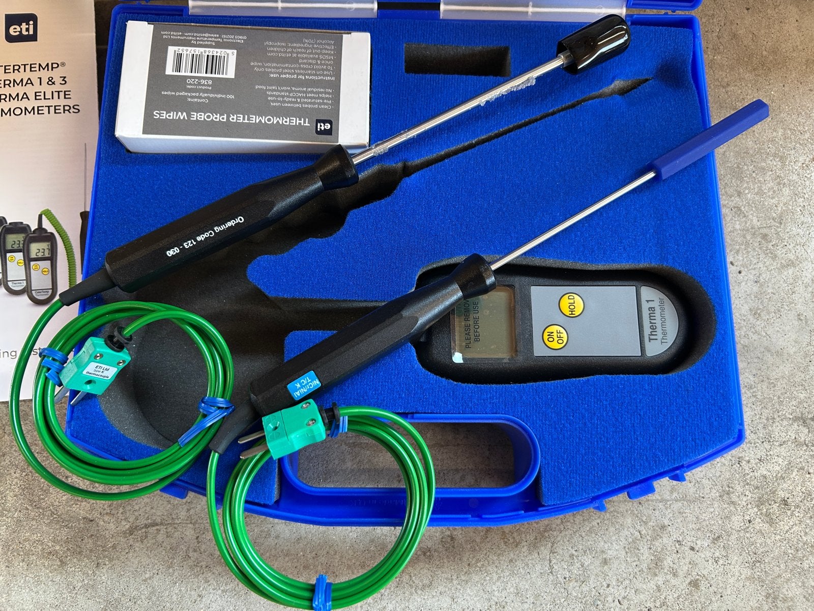 ETI Therma 1 Thermometer Set met Probes en Timer, Ophalen of Verzenden, Zo goed als nieuw, Overige typen