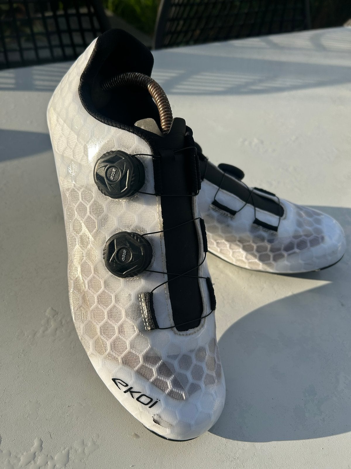 EKOI R4 EVO LIGHT BOA Racefietsschoenen - Wit. Maat 44, Ophalen of Verzenden, Gebruikt