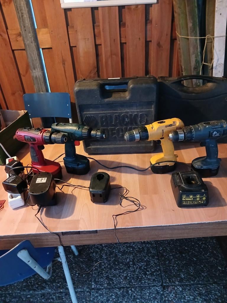Verschillende boormachines en accu's, Doe-het-zelf en Verbouw, Gereedschap | Boormachines, Ophalen, Boormachine