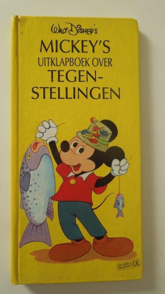 Mickey Mouse "Uitklapboek over Tegenstellingen", Verzenden, Mickey Mouse, Gebruikt, Overige typen