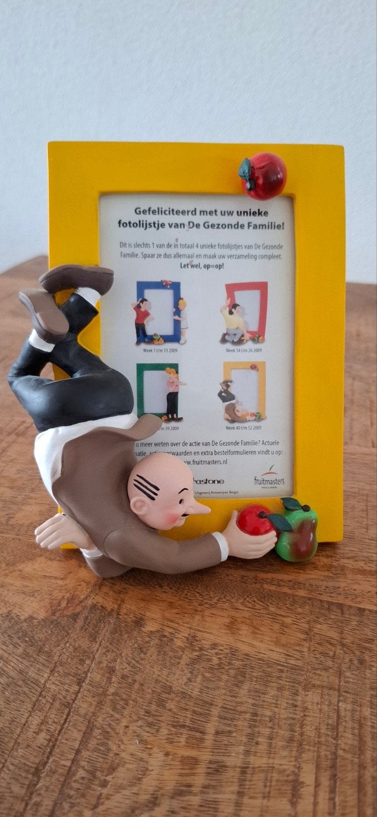 Fotolijstje De Gezonde Familie (dgf21) Lambik, Kunststof, Geel, Ophalen of Verzenden, Zo goed als nieuw