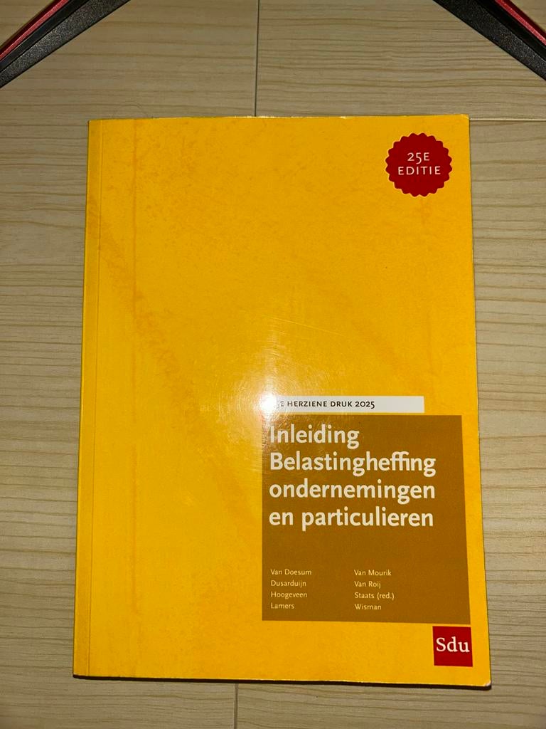 Inleiding Belastingheffing Ondernemingen en Particulieren 25, Boeken, Studieboeken en Cursussen, Ophalen, HBO, Zo goed als nieuw