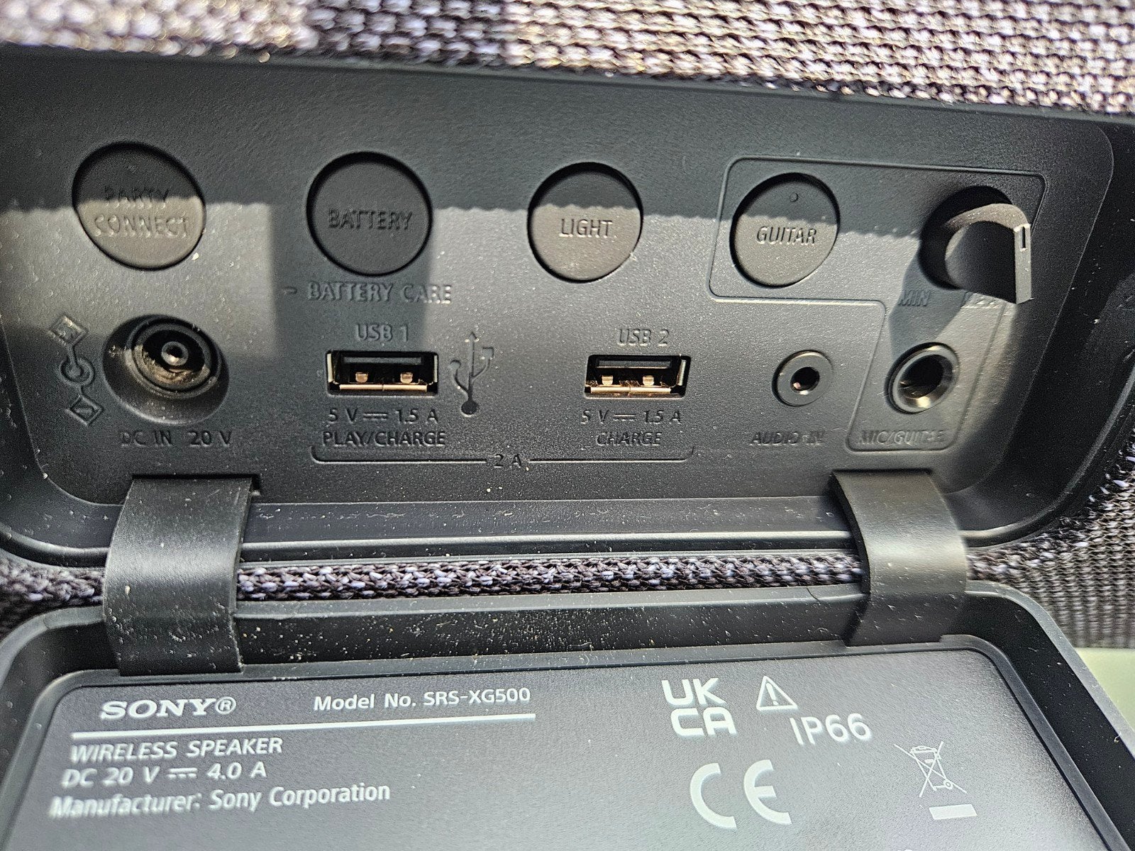 Sony SRS-XG500 Draagbare Party Speaker - Zo goed als nieuw, Bluetooth, Party speaker, Ophalen of Verzenden, Zo goed als nieuw