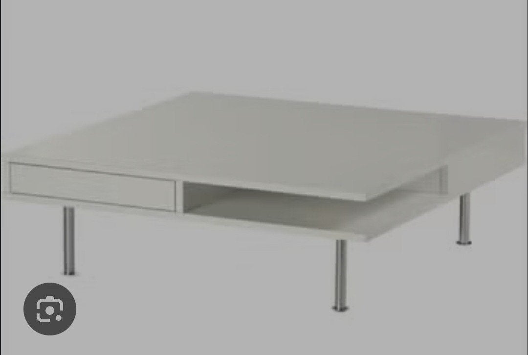IKEA TOFTERYD Salontafel Hoogglans Wit, Huis en Inrichting, Tafels | Salontafels, Ophalen, 50 tot 100 cm, 50 tot 100 cm, Minder dan 50 cm