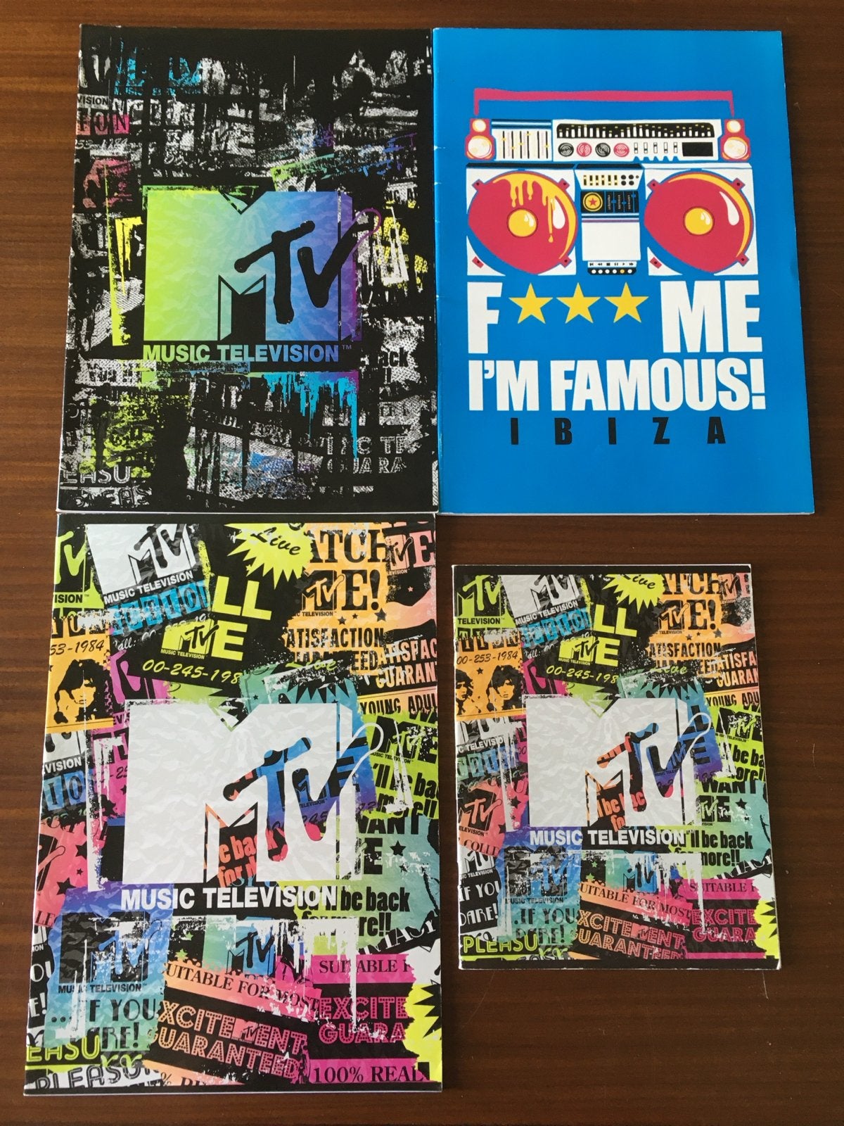 MTV en Muziek Schriften Gelineerd Merchandise 4 schriften, Verzenden, Nieuw