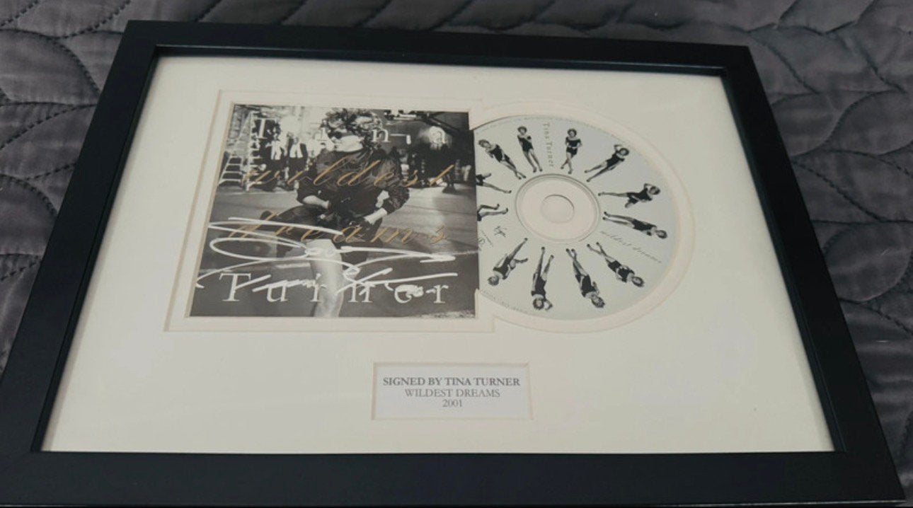Originele handtekening Tina Turner, Verzamelen, Ophalen of Verzenden, Zo goed als nieuw, Cd of Plaat, Gesigneerd