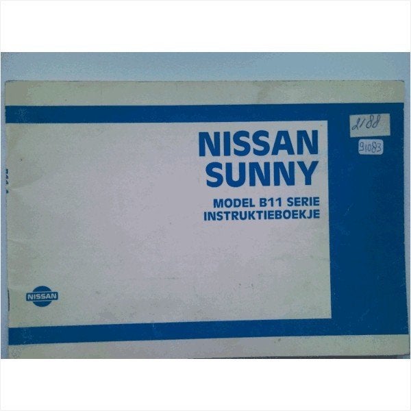 Nissan Sunny B11 Instructieboekje 1984 #1 Nederlands, Ophalen of Verzenden