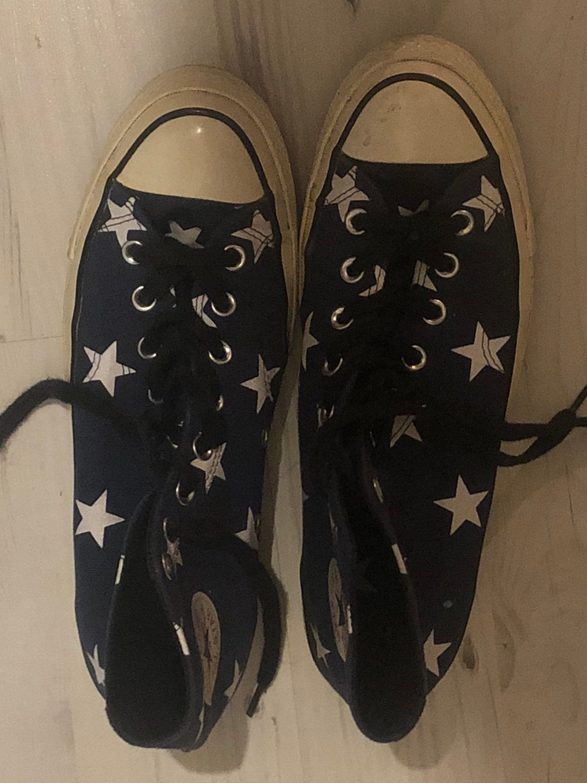 Converse all stars, Ophalen, Blauw, Sneakers of Gympen, Gedragen