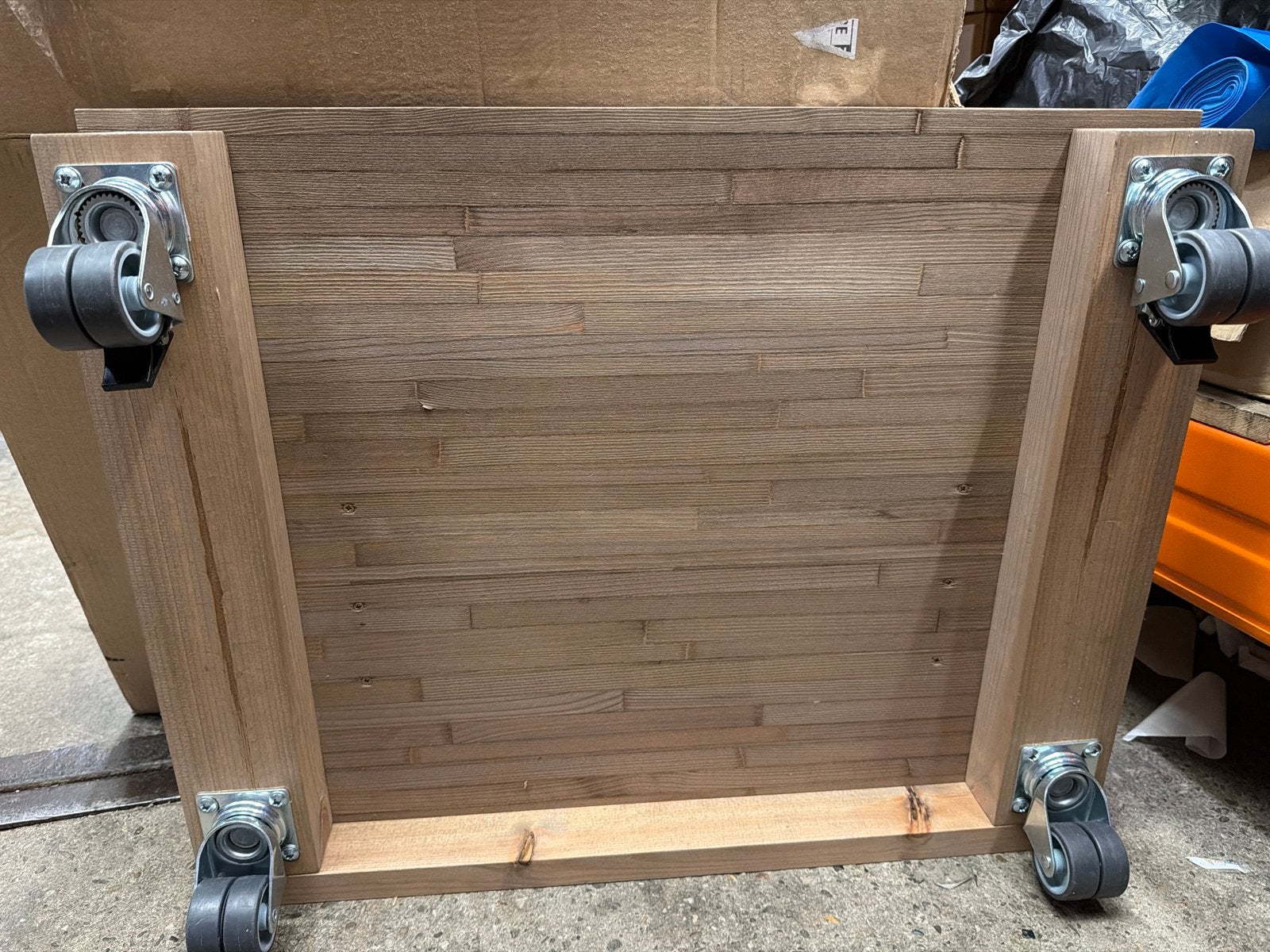 Houten tafelblad met wielen - Nieuw, 50 tot 100 cm, Nieuw, Nvt, Tafelblad