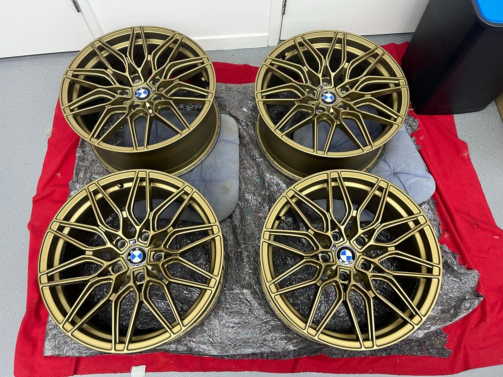 Set van 4 bronze BMW velgen 18 inch 1000m styling replica, Auto-onderdelen, Banden en Velgen, Ophalen, 18 inch, Gebruikt, Velg(en)