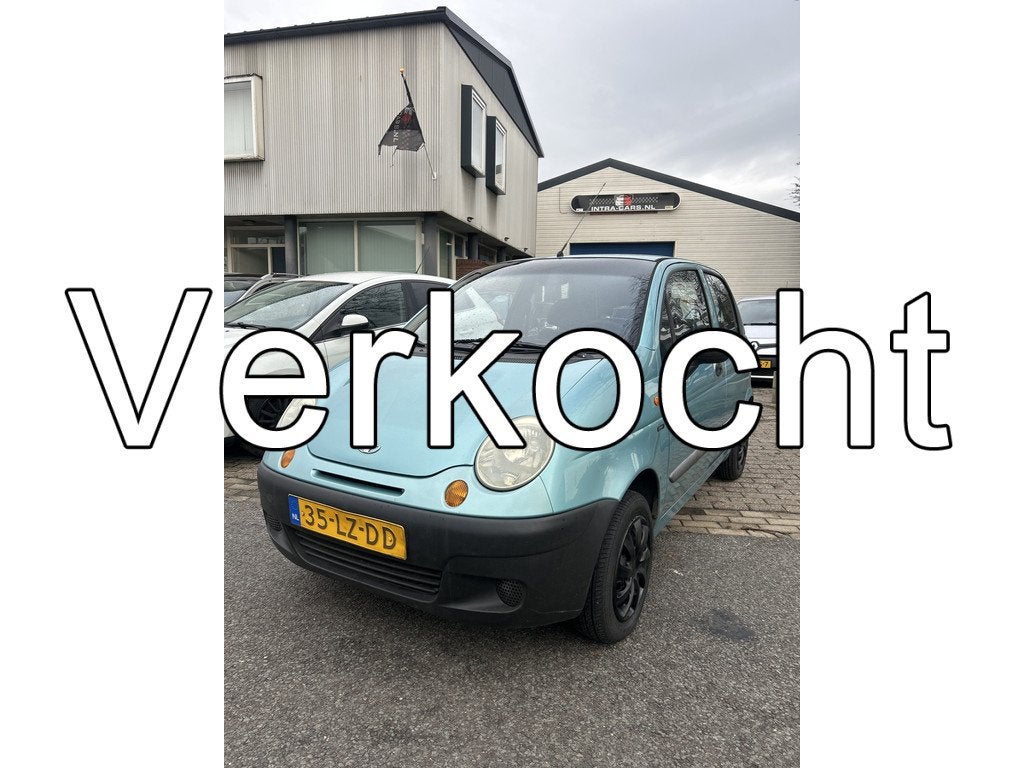 Daewoo Matiz 0.8 Pure PS 49996 kilometer met N.a.p Apk 17-04, Auto's, Voorwielaandrijving, Gebruikt, Matiz, Blauw