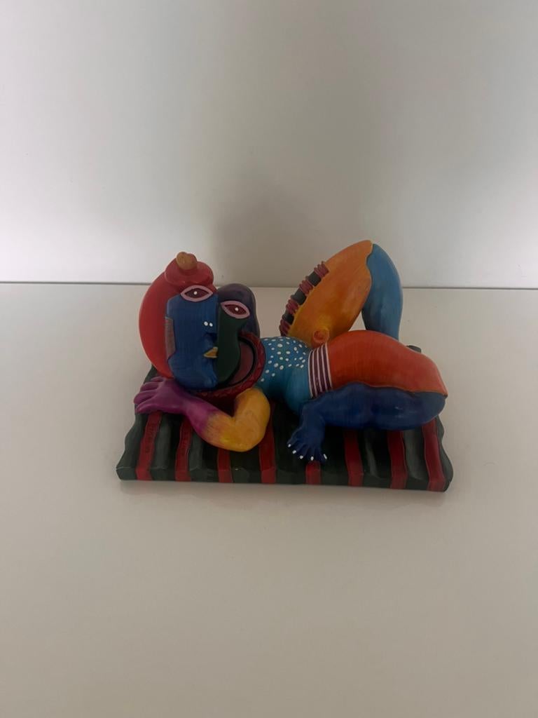 Beeldje Clemens Briels - Een middag verliefd op het strand, Antiek en Kunst, Kunst | Designobjecten, Ophalen of Verzenden
