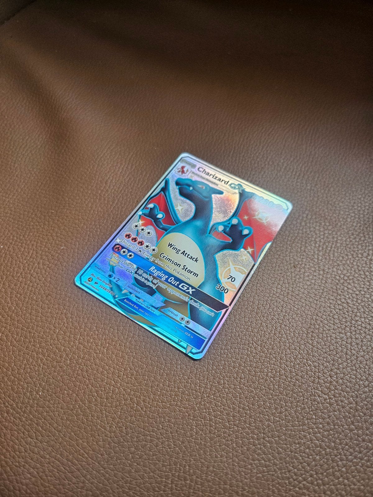 Charizard GX Shiny Pokémon Kaart, Ophalen of Verzenden, Zo goed als nieuw, Losse kaart, Foil