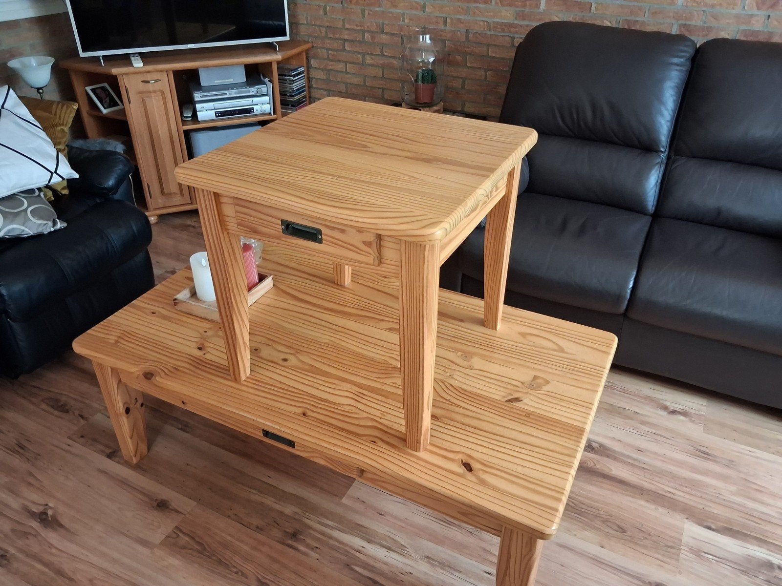 Salontafel en bijzettafel gratis ophalen, Ophalen