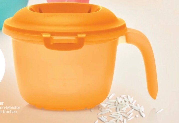 Tupperware Rijstmaker voor 3 personen - Splinternieuw!, Huis en Inrichting, Keuken | Tupperware, Ophalen of Verzenden, Nieuw, Oranje