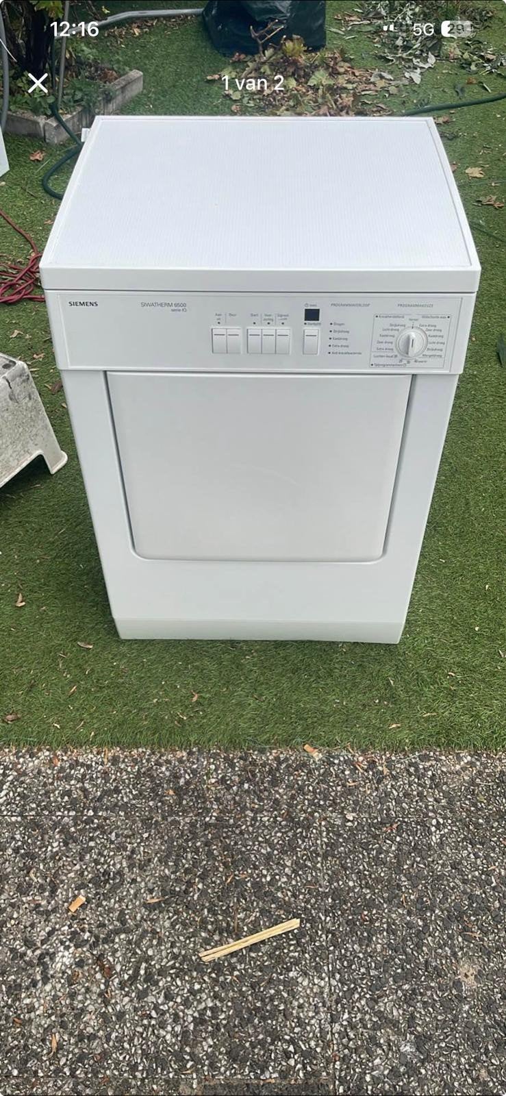Siemens Siwatherm 6600, 6 tot 8 kg, Gebruikt, Luchtafvoer, Ophalen of Verzenden