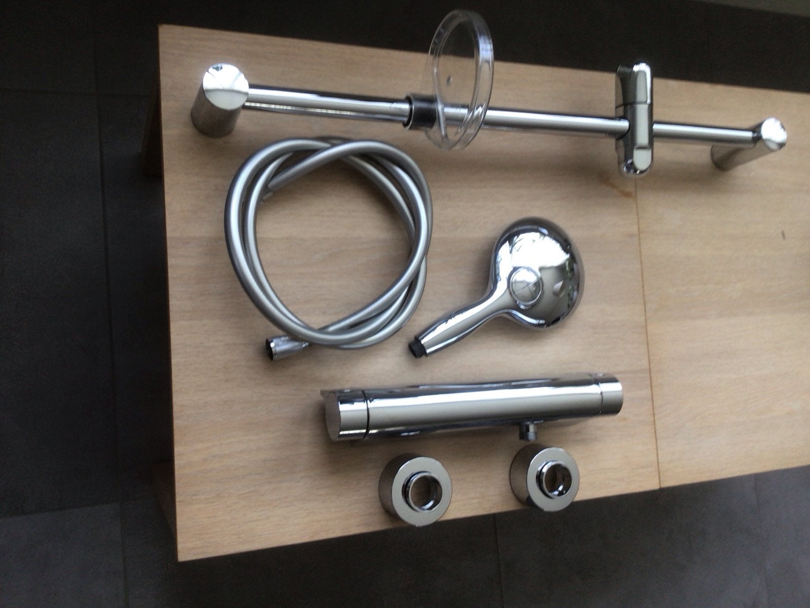 Grohe Doucheset met Thermostaatkraan en Handdouche, Ophalen of Verzenden, Zo goed als nieuw, Chroom, Douche