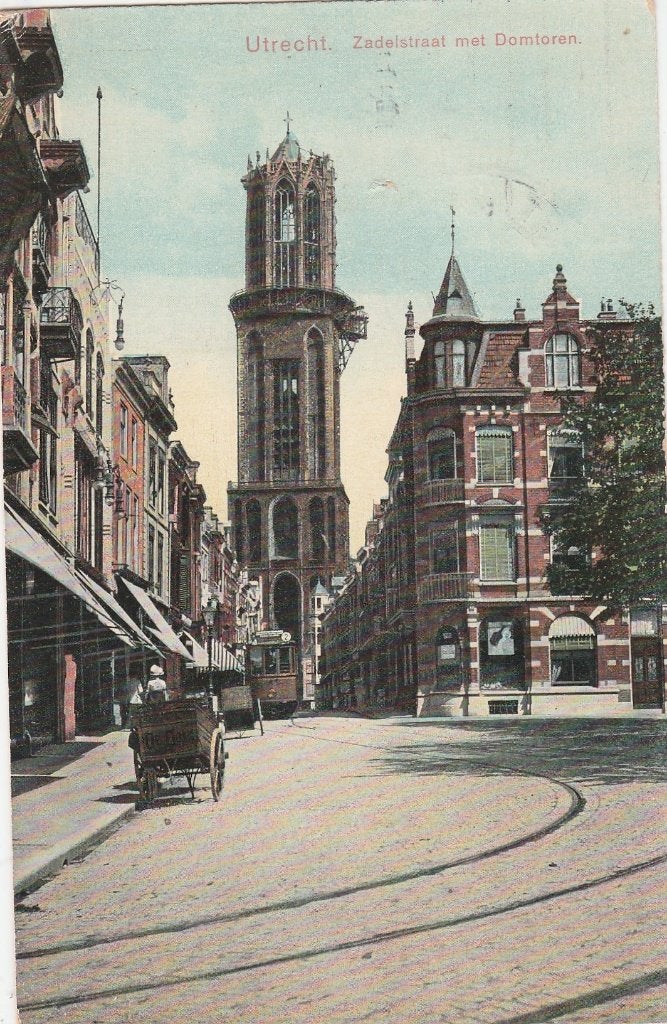 utrecht- zadelstraat 1910, Ophalen of Verzenden, Voor 1920, Utrecht