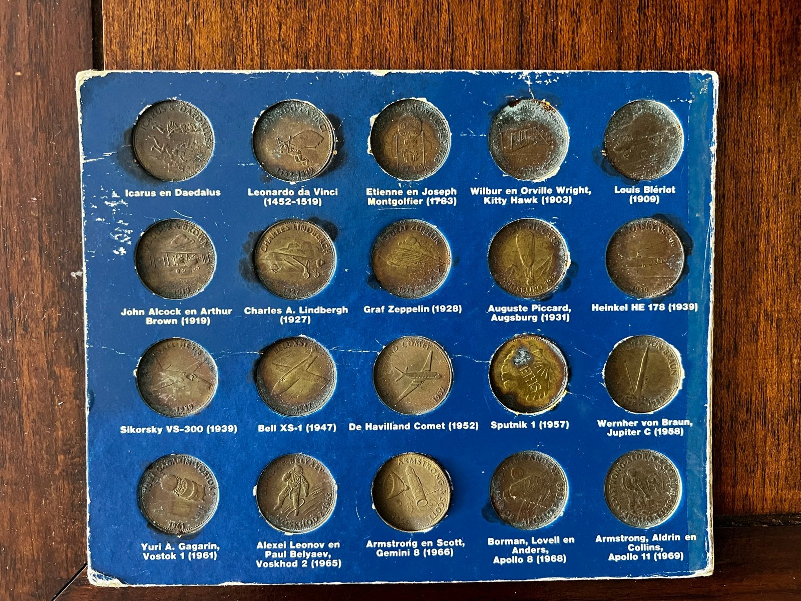 Historische Vliegtuigen Munten Collectie, Verzamelen, Ophalen of Verzenden