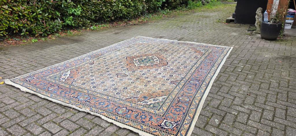 Prachtig mega groot XXL handgeknoopt Perzisch tapijt 350x250, Perzisch, 200 cm of meer, Ophalen of Verzenden, Zo goed als nieuw