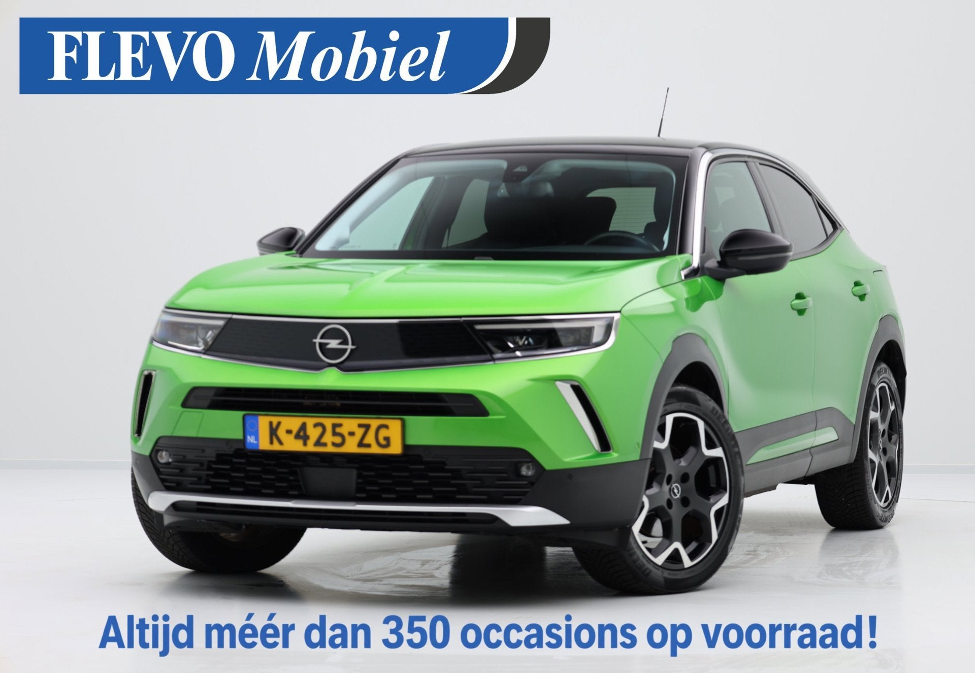 Opel Mokka-e Ultimate 50-kWh 11kw bl. Carplay|Clima|Stoel +, Auto's, 136 pk, Mokka-e, Leder en Stof, 1498 kg