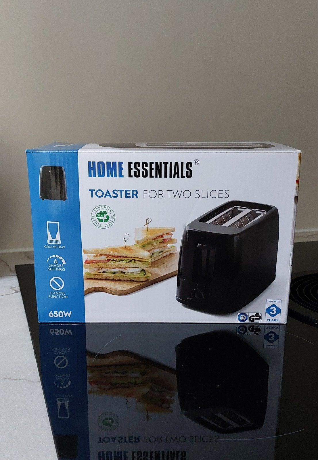 Home Essentials broodrooster - nieuw, Ophalen of Verzenden, Nieuw, Uitneembare kruimellade