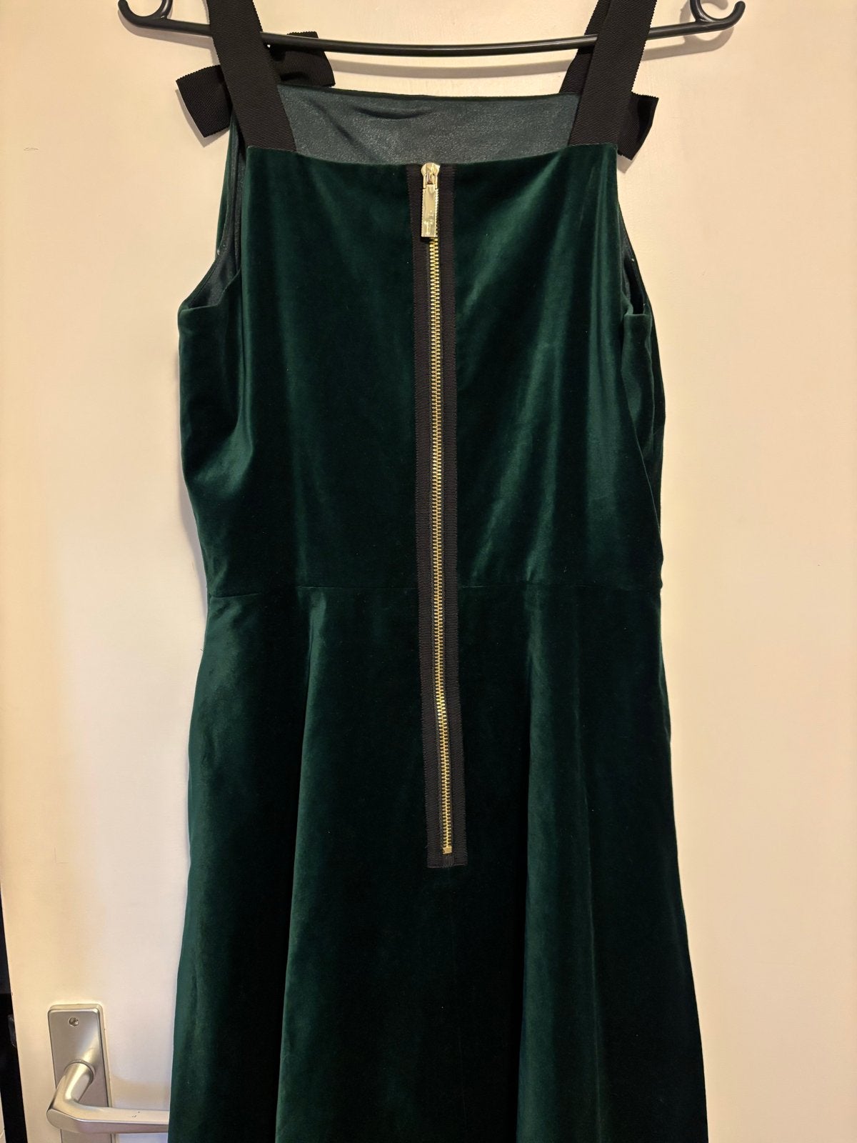 Ted Baker fluwelen jurk maat 38/40 (M) smaragdgroen, Kleding | Dames, Maat 38/40 (M), Ophalen of Verzenden, Zo goed als nieuw