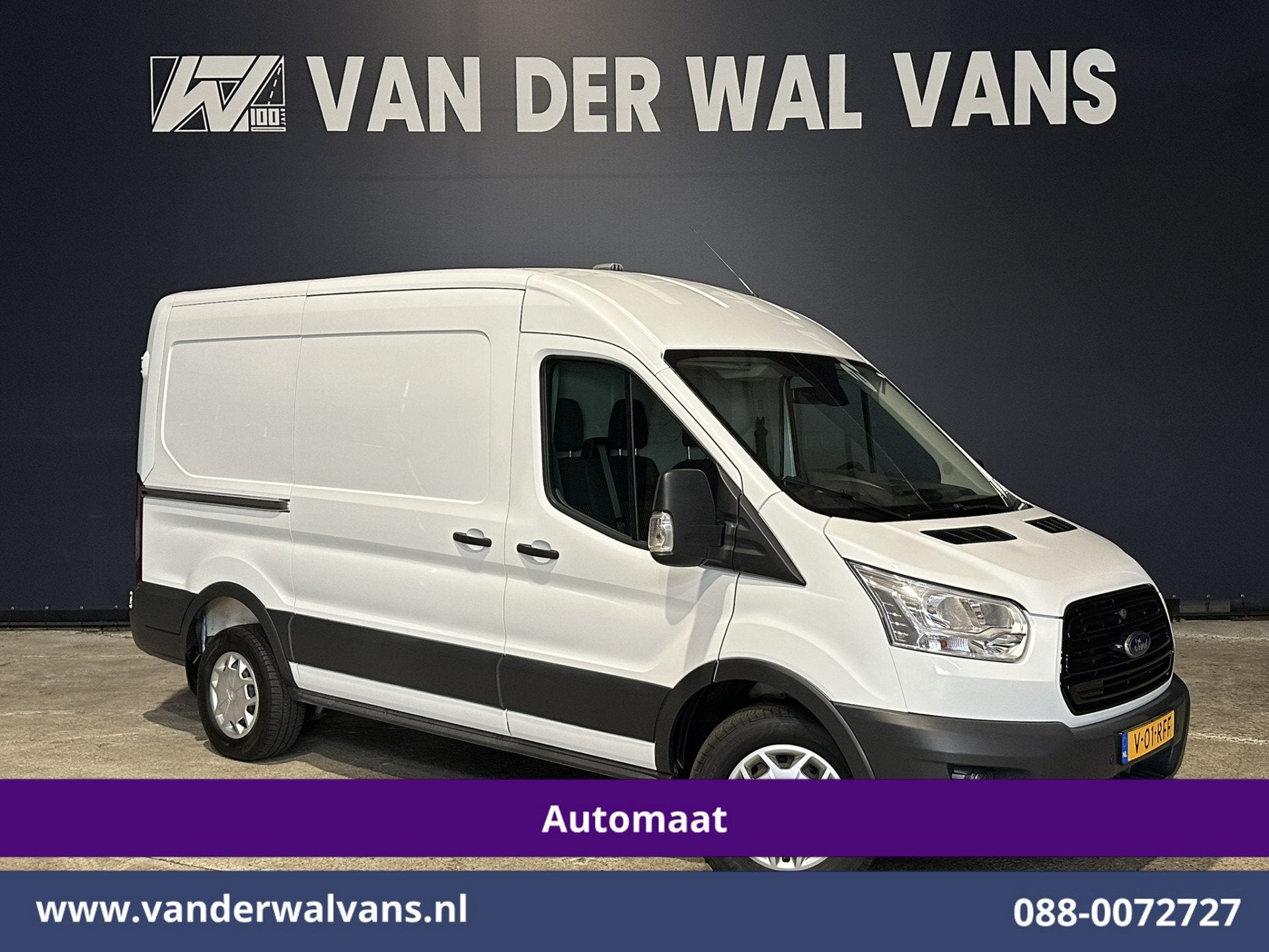Ford Transit 2.0 TDCI 130pk Automaat L2H2 Inrichting Euro6 A, Auto's, Dealer onderhouden, Stof, Wit, 11 km/l