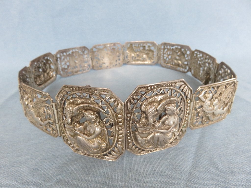Gordel , ceintuur in zilver – Oostenrijk - 18e eeuw, Ophalen of Verzenden