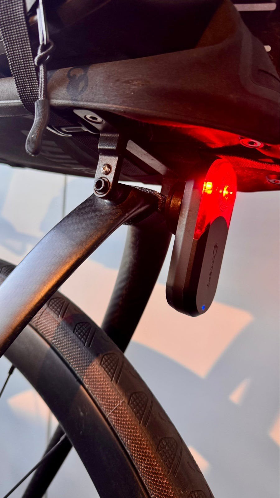 Garmin mount voor Tailfin Alu of carbon rack, Verzenden, Carbon