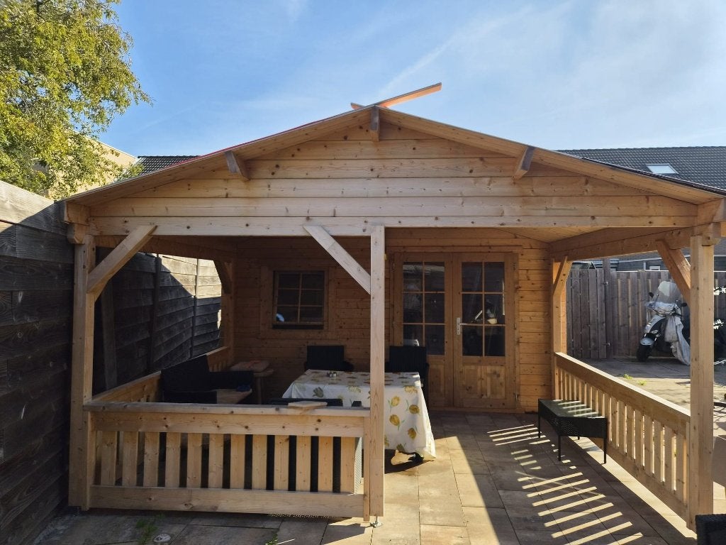 Geweldige blokhut / mencave 7x4 meter, Ophalen, Blokhut, Nieuw, 2 ramen