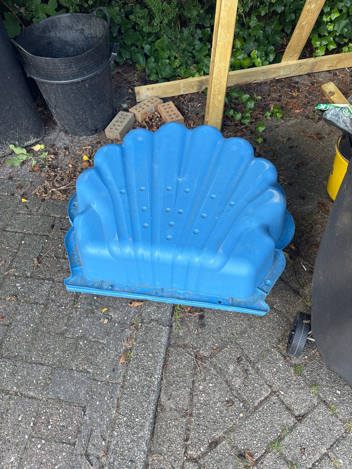 Blauwe schelpzandbak voor kinderen, Kinderen en Baby's, Ophalen, Gebruikt
