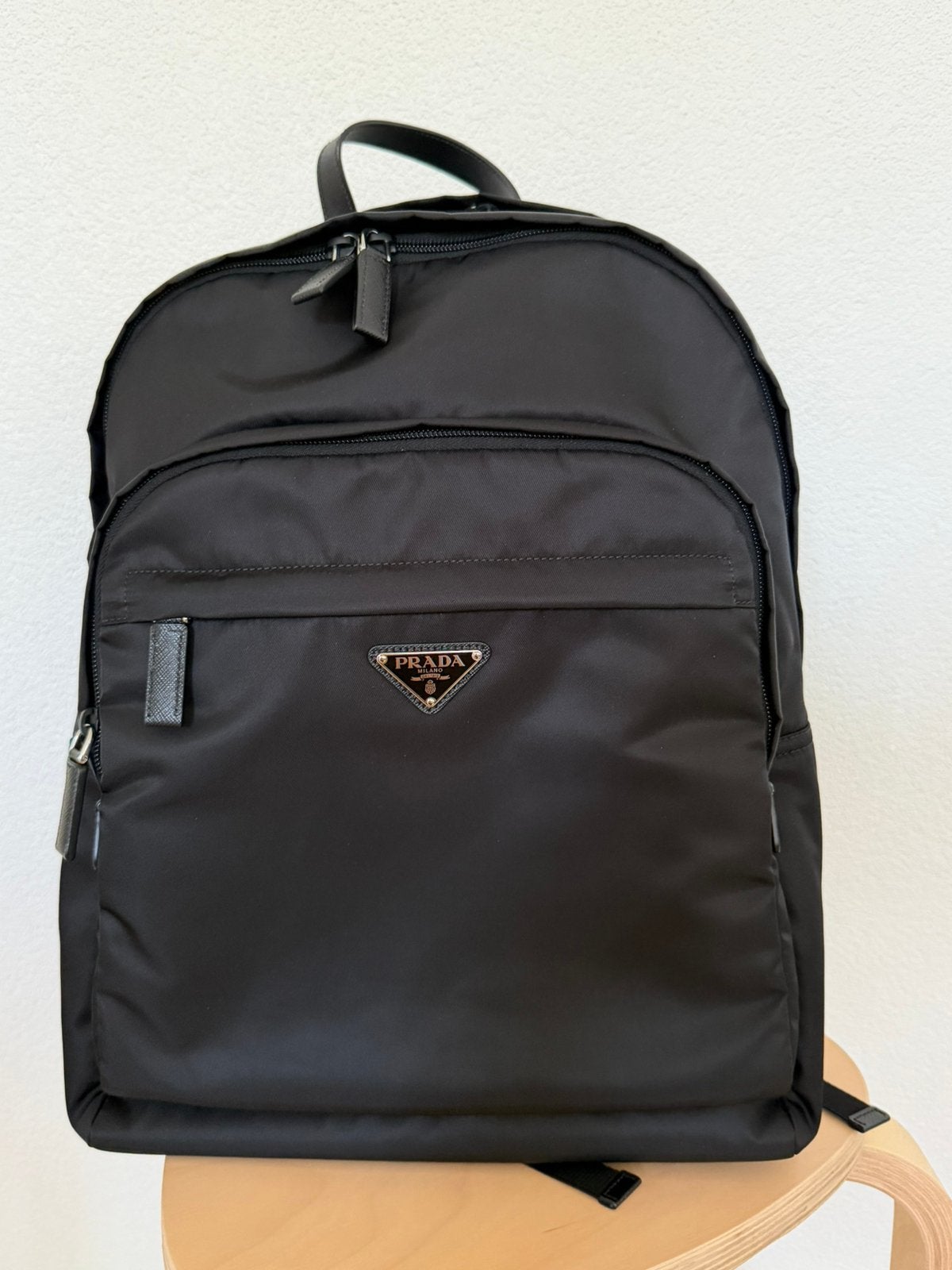 Nieuw Prada Re-Nylon Saffiano Leather Backpack Rugtas Rugzak, Ophalen of Verzenden, Nieuw
