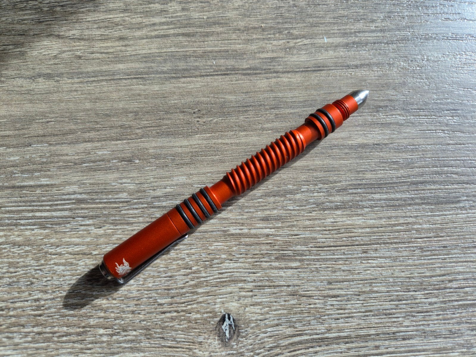 Hinderer Investigator pen, spiral, orange, Ophalen of Verzenden, Zo goed als nieuw, Balpen, Overige merken