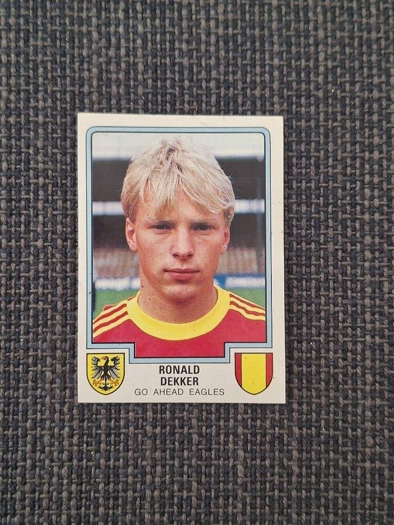 Panini Voetbal 86 Ronald Dekker Go Ahead Eagles, Verzenden, Zo goed als nieuw, Overige binnenlandse clubs, Poster, Plaatje of Sticker