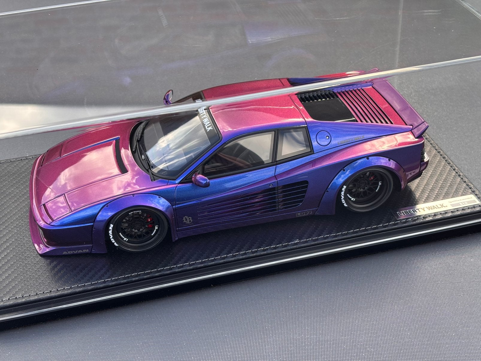 Ferrari 512 liberty walk ignigion modrl 1:18 nieuw! C4F, Overige merken, ., Nieuw, Ophalen of Verzenden