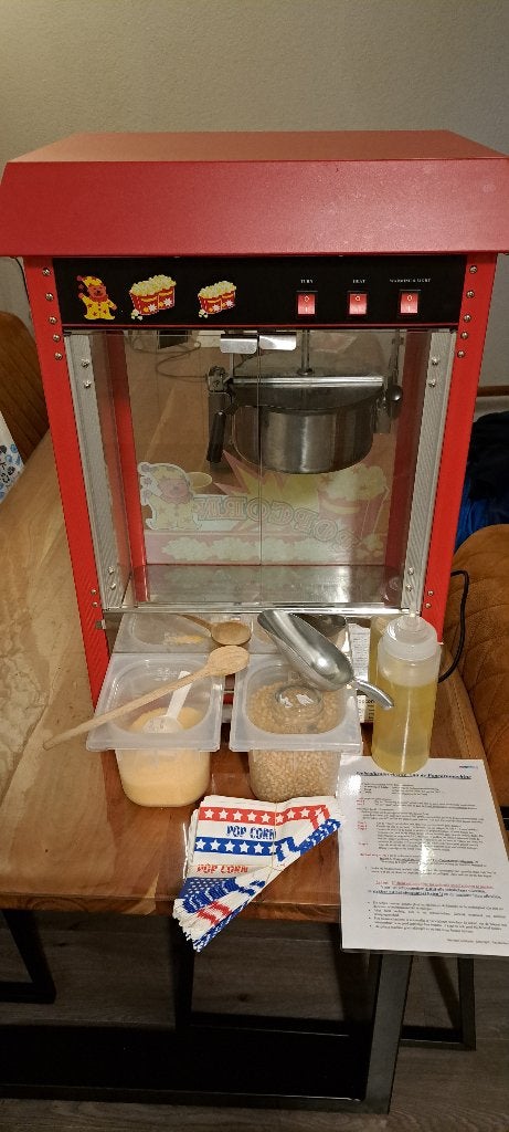 Popcornmachine te huur voor feesten en evenementen, Ophalen, Zo goed als nieuw, Verjaardag