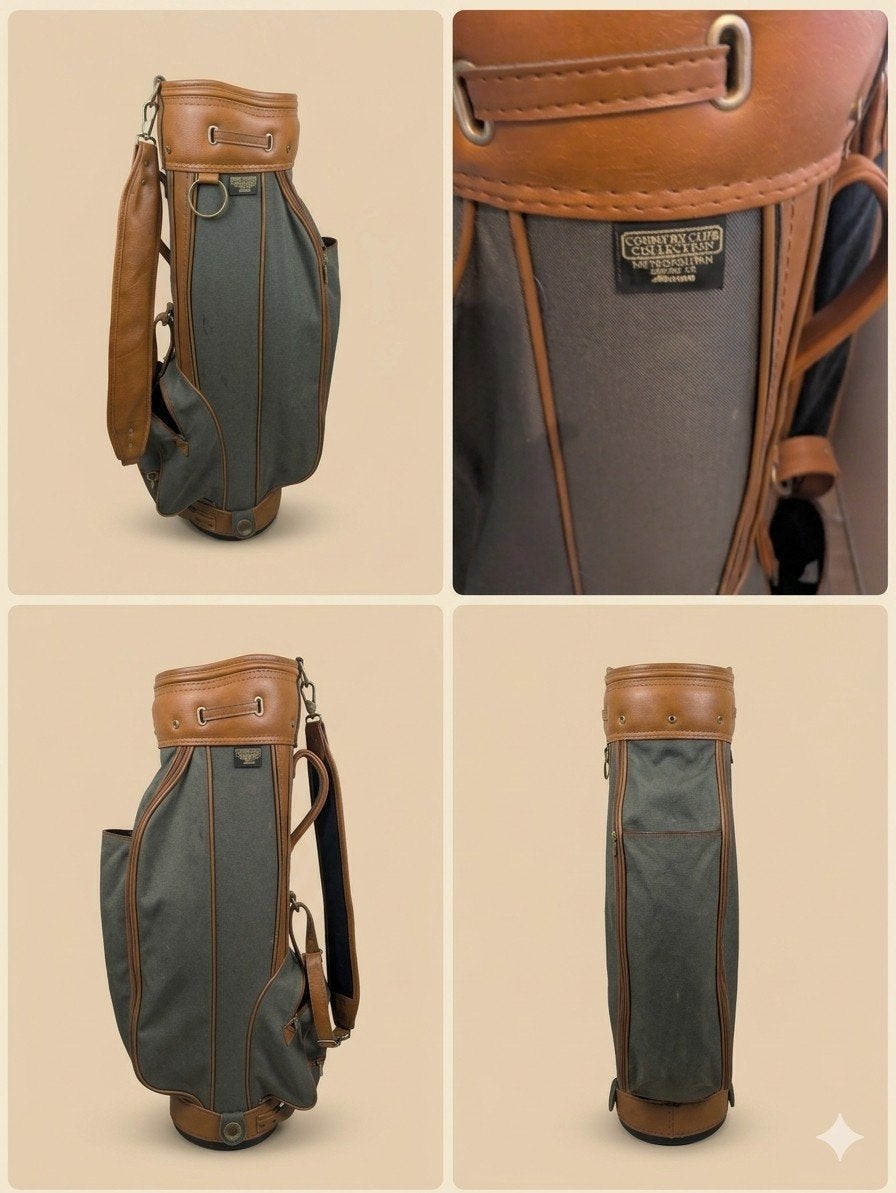 Mizuno country club leer golftas (zonder clubs) ⛳, Ophalen of Verzenden, Gebruikt, Tas