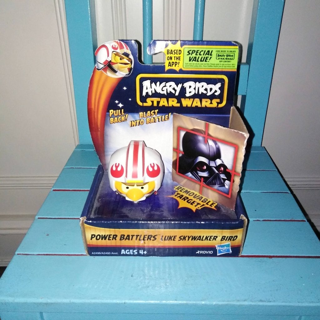 Angry Birds Star Wars Power Battlers Luke Skywalker Bird, Verzamelen, Ophalen, Zo goed als nieuw, Actiefiguurtje