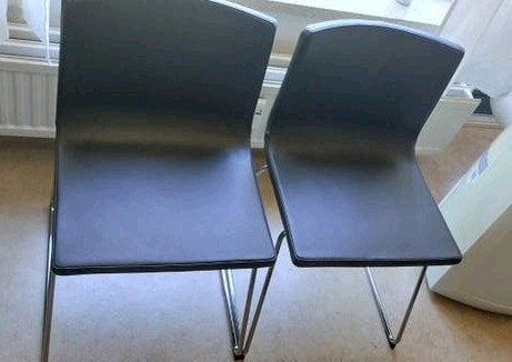 Eetkamerstoelen IKEA Bernard Zwart, Huis en Inrichting, Ophalen, Gebruikt, Twee, Zwart